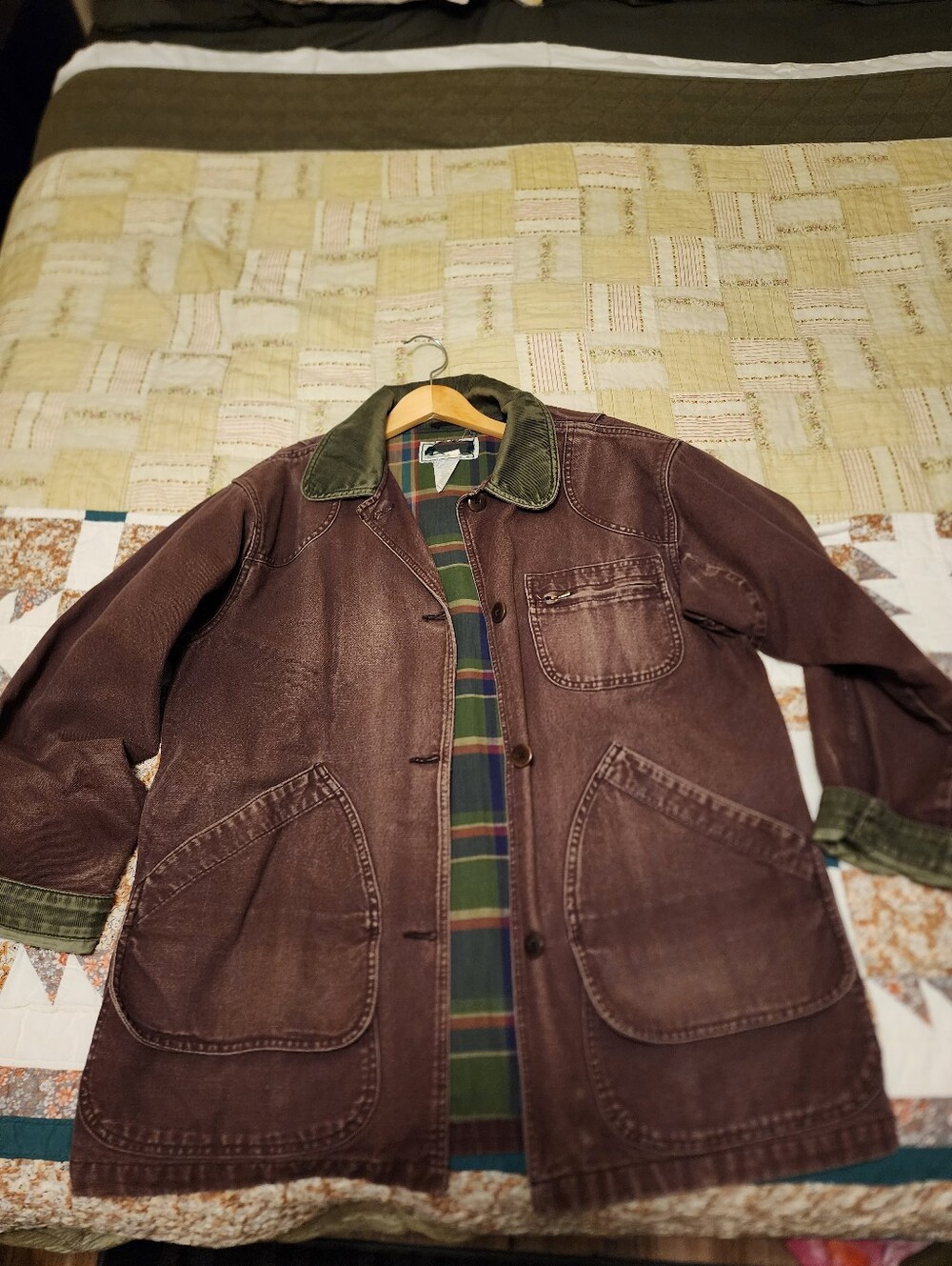 Vintage L.L.Bean 90's brown chore coat medium